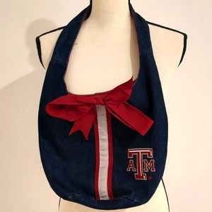 Texas A&M Aggies Purse Shoulder Bag Denim Spirit Ready Snap Closure